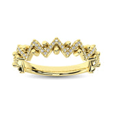 Diamond 1/4 Ct.Tw. Stack Band in 14K Yellow Gold